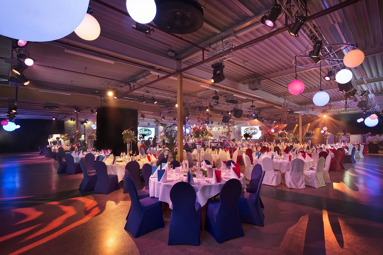av techniek voor een jubilarissen event zakelijke evenement Sligro
