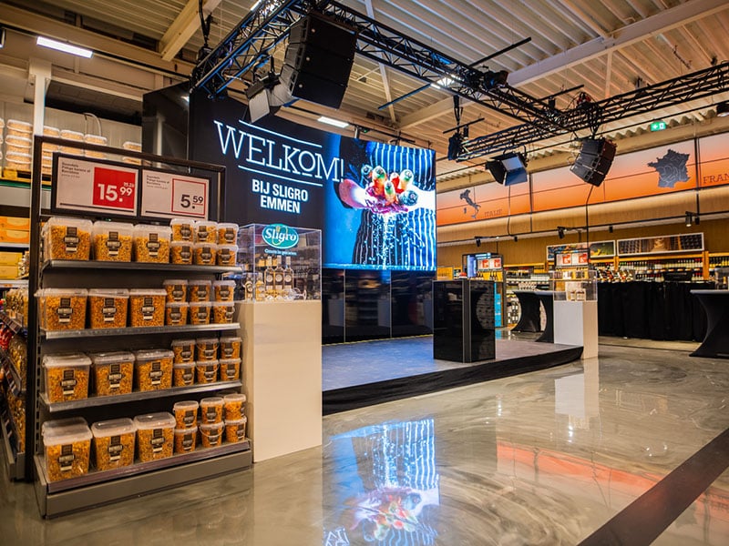 opening-sligro-emmen-bridge-event-facilities Rigging bij opening Sligro 3.0 Emmen en Leeuwarden