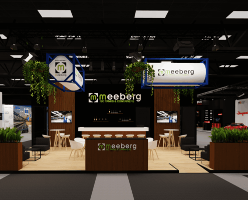 beursstand ontwerp in virtual reality